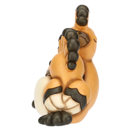 Coppia upupe in ceramica con cuore, grandi