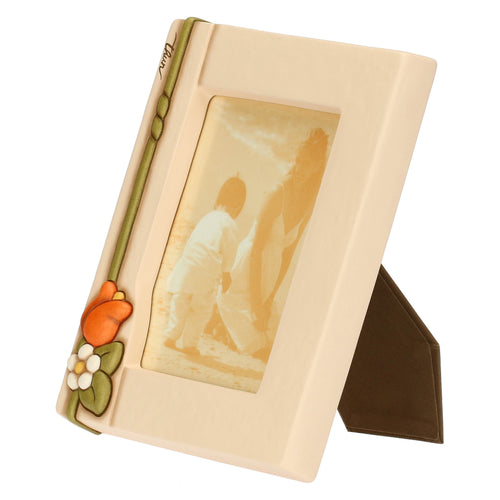 Portafoto in ceramica con fiori Country Bloom, grande