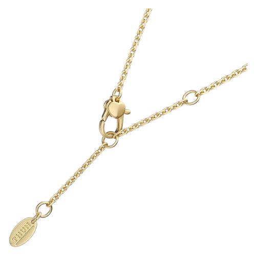 Collana con pietra in ceramica e cuore