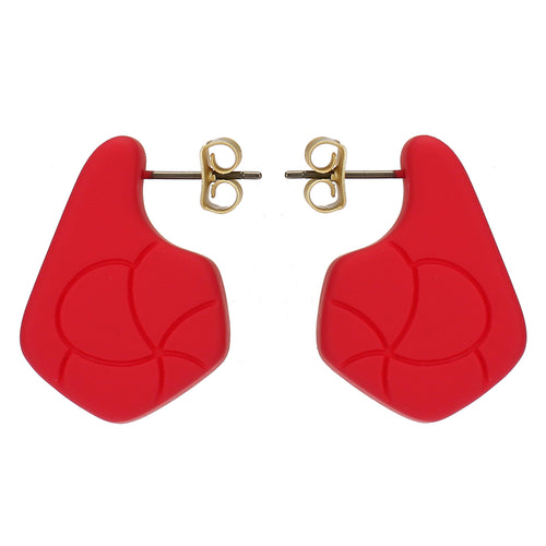Orecchini pin in resina fiore