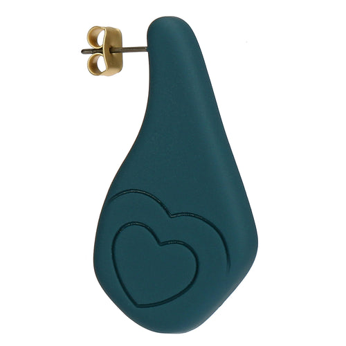 Orecchini pin in resina cuore
