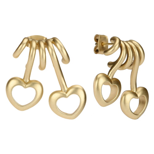 Orecchini pin con due cuori