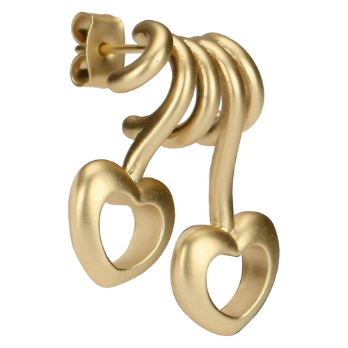 Orecchini pin con due cuori