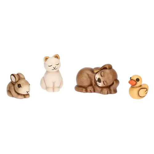 Set animali dell’aia Presepe Classico 2025 in ceramica