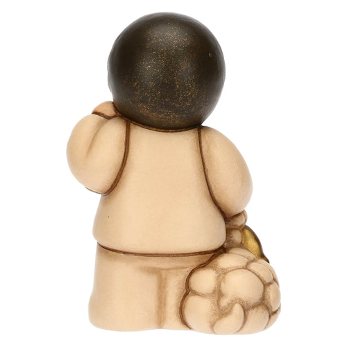 Bimbo con lanterna in ceramica Presepe Classico