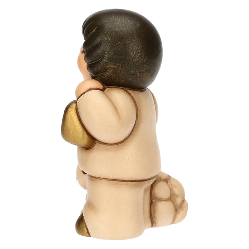 Bimbo con lanterna in ceramica Presepe Classico