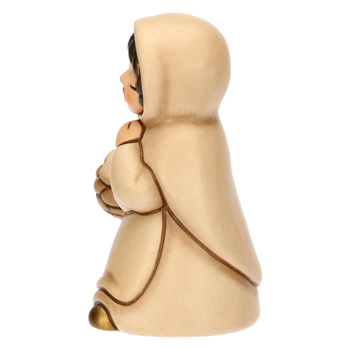 Donna con cesto di uova in ceramica Presepe Classico