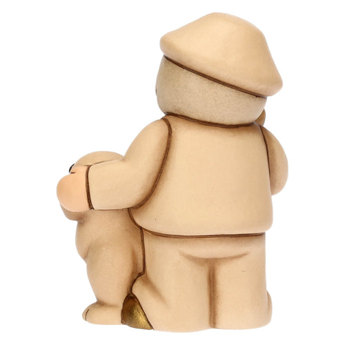 Pastore con cane in ceramica Presepe Classico