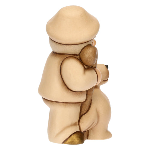 Pastore con cane in ceramica Presepe Classico