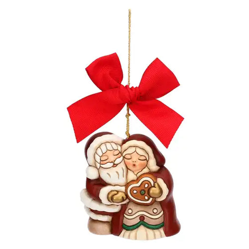 Addobbo natalizio Babbo e Mamma Natale, totem