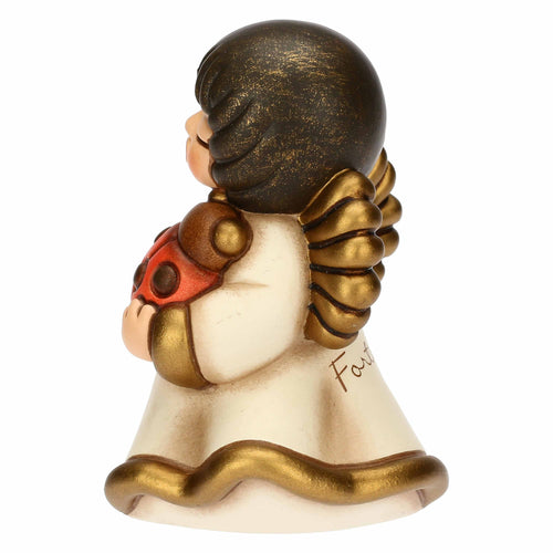 Angelo custode "Fortuna" in ceramica