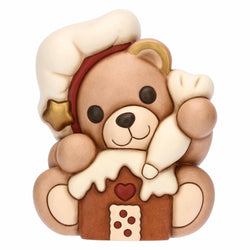 Teddy chef in ceramica, grande