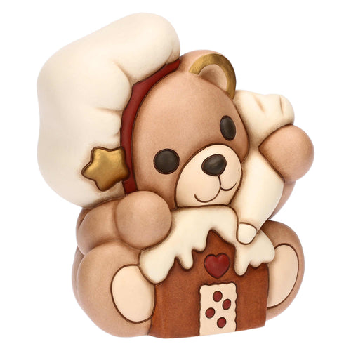 Teddy chef in ceramica, grande