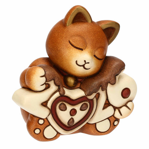 Gatto Momi Buon Anno 2026 in ceramica - THUN T10497273H90