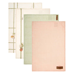 Set 4 strofinacci con scatola, Country Bloom
