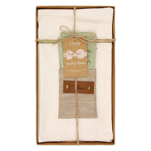 Set 2 tovagliette con tasca e tovagliolo Country Bloom