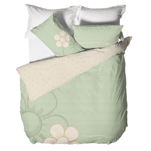 Parure Copripiumino Matrimoniale Iconic Elegance Daisy Green
