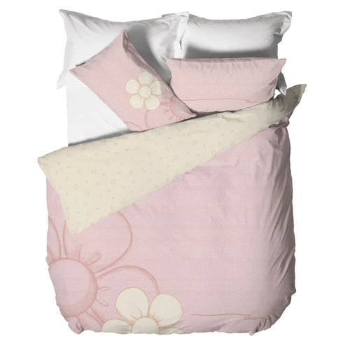 Parure Copripiumino Matrimoniale Iconic Elegance Daisy Pink