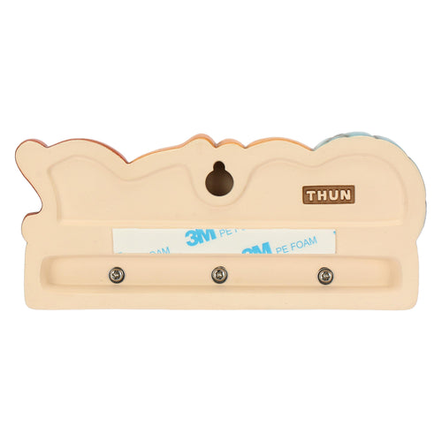 Appendichiavi 3 ganci in ceramica Plumé