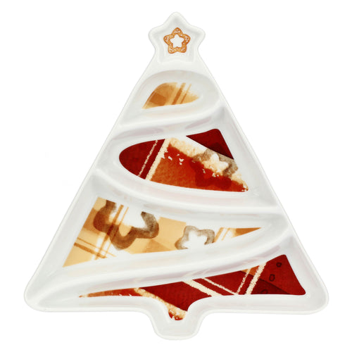 Antipastiera a forma di albero di Natale in porcellana Thunland - THUN T10616424P00