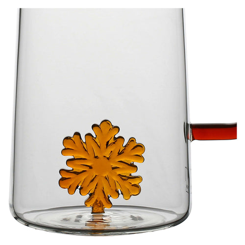 Caraffa in vetro con fiocco di neve Thunland - THUN T10637422P00