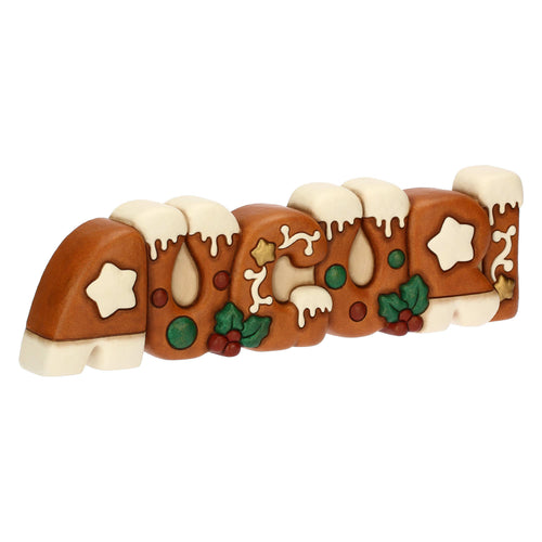 Scritta "Auguri" in ceramica