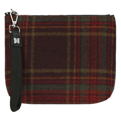 Pochette in tartan scuro, piccola