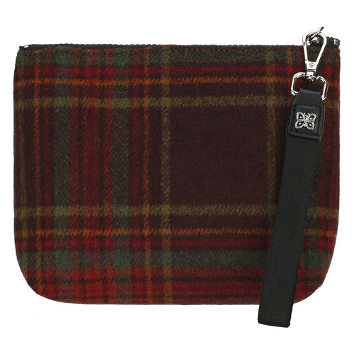 Pochette in tartan scuro, piccola