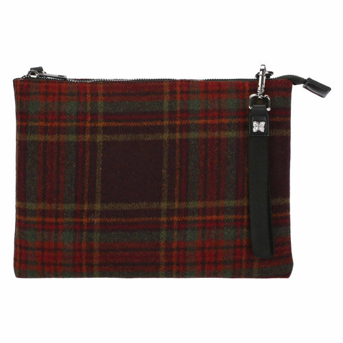 Busta in tartan scuro, grande