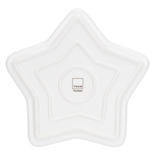 Set 2 piattini dessert a forma di stella in porcellana Thunland - THUN T10823384P00