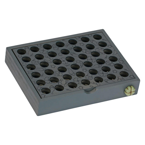 Gioco "Unisci 4" in legno e ceramica