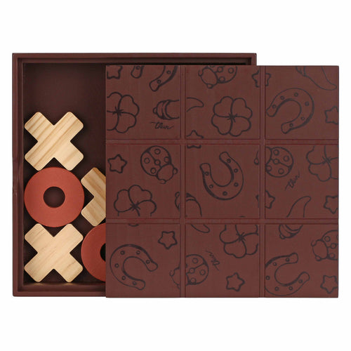 Gioco "Tris" in legno e ceramica