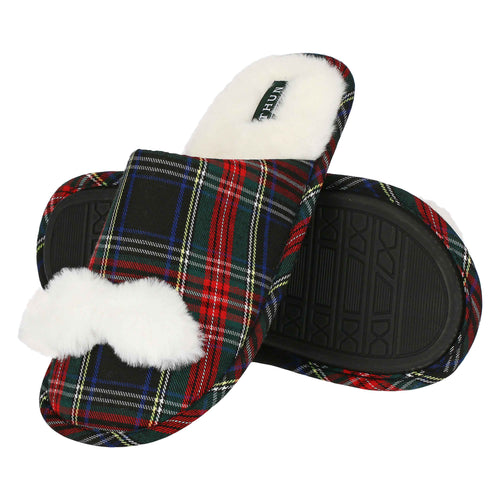 Pantofole in tartan con baffo, lui - 44/45