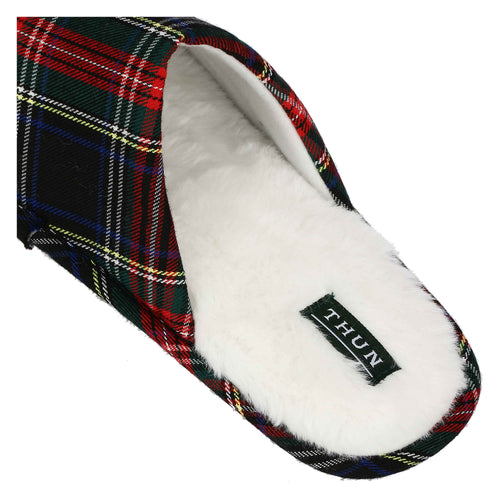 Pantofole in tartan con baffo, lui - 44/45
