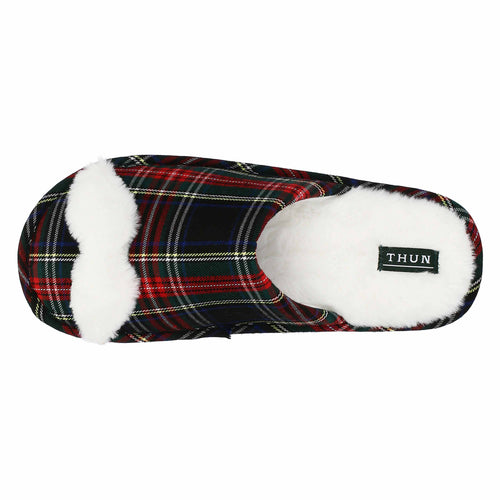 Pantofole in tartan con baffo, lui - 44/45