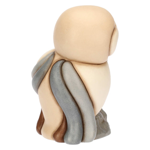 Barbagianni Barbi con piccolo in ceramica, grande