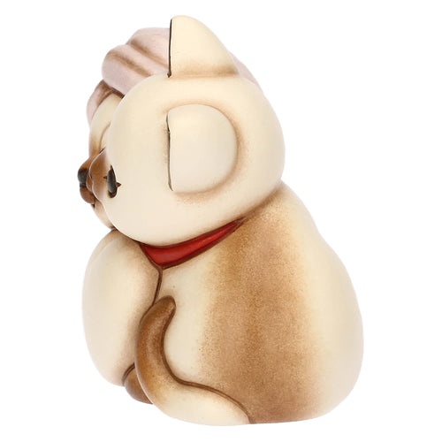 Coppia gatti siamesi in ceramica, piccola