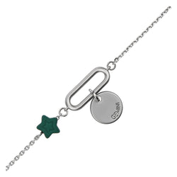 Bracciale con stella e pendente "Gemelli"