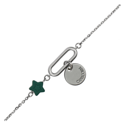 Bracciale con stella e pendente "Capricorno"