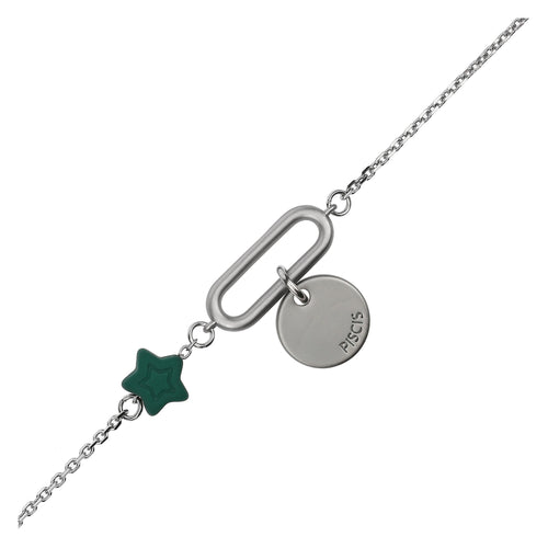 Bracciale con stella e pendente "Pesci"