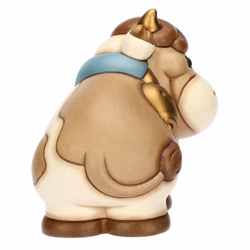 Mucca Gigliola in ceramica, grande