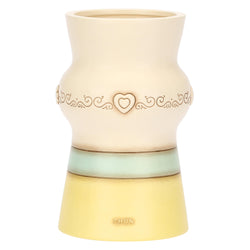 Vaso in ceramica Incanto di Primavera bianco, medio