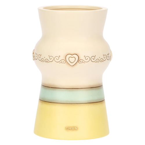 Vaso in ceramica Incanto di Primavera bianco, medio