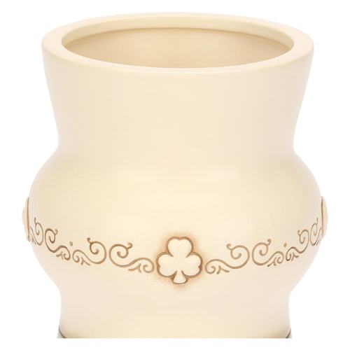 Vaso in ceramica Incanto di Primavera bianco, medio