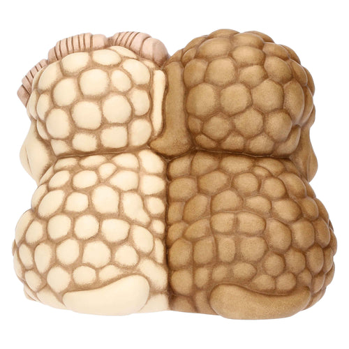 Coppia cani barboncini in ceramica, grande