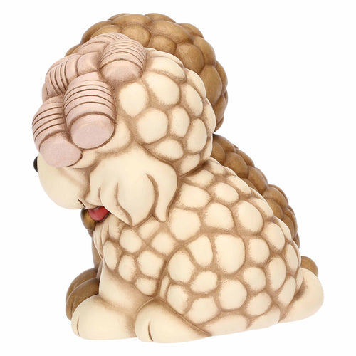 Coppia cani barboncini in ceramica, grande