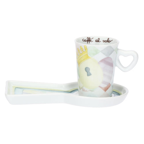 Tazzina espresso con vassoietto Incanto di Pasqua