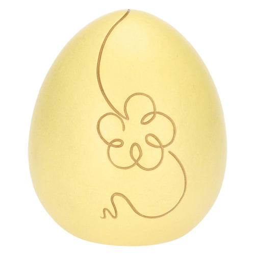 Uovo decorativo in ceramica Incanto di Pasqua, giallo