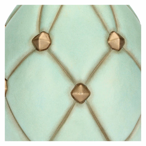 Uovo decorativo in ceramica Incanto di Pasqua, azzurro