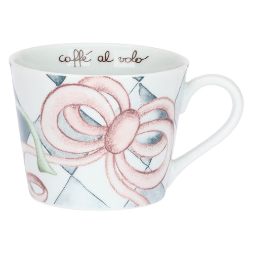 Tazza colazione con piattino in porcellana Incanto di Pasqua